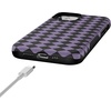 image:imageCasely iPhone 12 Mini Case  Harlequin Midnight Diamond  Black and Purple  Bold Protective Design  MagSafe Compatible Design
