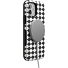 image:imageCasely iPhone 12 Mini Case  Harlequin Salem Diamond  Black and White  Bold Protective Design  MagSafe Compatible Design