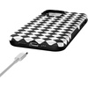image:imageCasely iPhone 12 Mini Case  Harlequin Salem Diamond  Black and White  Bold Protective Design  MagSafe Compatible Design