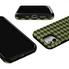image:imageCasely iPhone 12 Mini Case  Harlequin Wicked Diamond  Black and Green  Bold Protective Design  MagSafe Compatible Design