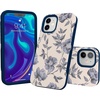 image:imageCasely iPhone 12 Mini Case  Ink amp Iris  Vintage Floral  Bold Protective Design  Compatible with MagSafe