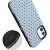 image:imageCasely iPhone 12 Mini Case  On the Dot  Blue amp Brown Polka Dot  Bold Protective Design  Compatible with MagSafe