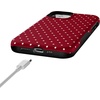 image:imageCasely iPhone 12 Mini Case  On the Dot  Maroon Polka Dot  Bold Protective Design  MagSafe Compatible Design
