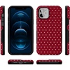 image:imageCasely iPhone 12 Mini Case  On the Dot  Maroon Polka Dot  Bold Protective Design  MagSafe Compatible Design