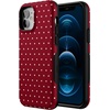 image:imageCasely iPhone 12 Mini Case  On the Dot  Maroon Polka Dot  Bold Protective Design  MagSafe Compatible Design