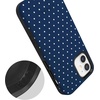 image:imageCasely iPhone 12 Mini Case  On the Dot  Navy Polka Dot  Bold Protective Design  Compatible with MagSafe