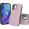 image:imageCasely iPhone 12 Mini Case  On the Dot  Pink amp Brown Polka Dot  Bold Protective Design  Compatible with MagSafe