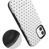 image:imageCasely iPhone 12 Mini Case  On the Dot  White Polka Dot  Bold Protective Design  Compatible with MagSafe