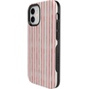 image:imageCasely iPhone 12 Mini Case  Pretty in Pastel  Blush Stripes  Bold Protective Design  MagSafe Compatible Design