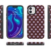 image:imageCasely iPhone 12 Mini Case  Spotted in SoHo  Burgundy Polka Dot  Bold Protective Design  Compatible with MagSafe