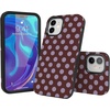 image:imageCasely iPhone 12 Mini Case  Spotted in SoHo  Burgundy Polka Dot  Bold Protective Design  Compatible with MagSafe