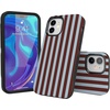 image:imageCasely iPhone 12 Mini Case  Sunday in Brooklyn  Chocolate Blue Stripes  Bold Protective Design  Compatible with MagSafe