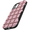 image:imageCasely iPhone 12 Mini Case  Uptown Gridlock  Pink Checkerboard  Bold Protective Design  Compatible with MagSafe
