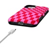 image:imageCasely iPhone 12 Mini Case  Vibe Check  Pink Checkerboard  Bold Protective Design  Compatible with MagSafe