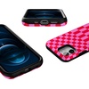 image:imageCasely iPhone 12 Mini Case  Vibe Check  Pink Checkerboard  Bold Protective Design  Compatible with MagSafe