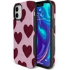 image:imageCasely iPhone 12 Mini Case  Whole Lotta Love  Plum Hearts  Bold Protective Design  MagSafe Compatible Design