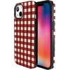 image:imageCasely iPhone 13 Case  Checked Twice  Red Plaid  Bold Protective Design  MagSafe Compatible Design