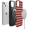 image:imageCasely iPhone 13 Case  Checked Twice  Red Plaid  Bold Protective Design  MagSafe Compatible Design