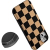 image:imageCasely iPhone 13 Case  Fit Check  Black amp Brown Checkerboard  Bold Protective Design  MagSafe Compatible Design
