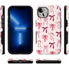 image:imageCasely iPhone 13 Case  Lover Girlie  Pink Bows  Bold Protective Design  Compatible with MagSafe