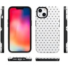 image:imageCasely iPhone 13 Case  On the Dot  White Polka Dot  Bold Protective Design  Compatible with MagSafe