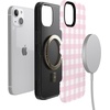 image:imageCasely iPhone 13 Case  Pink Plaid  Sunday Best  Bold Protective Design  Compatible with MagSafe