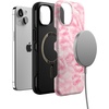 image:imageCasely iPhone 13 Case  Sealed with a Kiss  Pink Lipstick  Bold Protective Design  Compatible with MagSafe