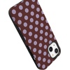 image:imageCasely iPhone 13 Case  Spotted in SoHo  Burgundy Polka Dot  Bold Protective Design  Compatible with MagSafe
