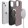 image:imageCasely iPhone 13 Case  Sunday in Brooklyn  Chocolate Blue Stripes  Bold Protective Design  Compatible with MagSafe