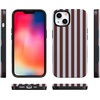 image:imageCasely iPhone 13 Case  Sunday in Brooklyn  Chocolate Blue Stripes  Bold Protective Design  Compatible with MagSafe