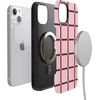 image:imageCasely iPhone 13 Case  Uptown Gridlock  Pink Checkerboard  Bold Protective Design  Compatible with MagSafe