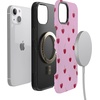 image:imageCasely iPhone 13 Case  Very Cherry  Painted Cherries  Bold Protective Design  MagSafe Compatible Design