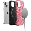 image:imageCasely iPhone 13 Mini Case  Blush Garden  Floral Doodle  Bold Protective Design  Compatible with MagSafe