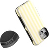 image:imageCasely iPhone 13 Mini Case  Butter Yellow Stripes  Sunday Best  Bold Protective Design  Compatible with MagSafe