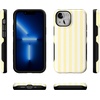 image:imageCasely iPhone 13 Mini Case  Butter Yellow Stripes  Sunday Best  Bold Protective Design  Compatible with MagSafe