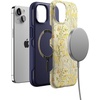 image:imageCasely iPhone 13 Mini Case  Clear Skies  Clear Shimmer  Compatible with MagSafe  Classic Ultra Slim DesignBoho Blooms  Golden Floral
