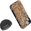 image:imageCasely iPhone 13 Mini Case  Clear Skies  Clear Shimmer  Compatible with MagSafe  Classic Ultra Slim DesignBorn to Be Wild  Jaguar Print