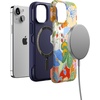 image:imageCasely iPhone 13 Mini Case  Clear Skies  Clear Shimmer  Compatible with MagSafe  Classic Ultra Slim DesignBotanical Blooms  Floral Patchwork