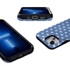 image:imageCasely iPhone 13 Mini Case  Clear Skies  Clear Shimmer  Compatible with MagSafe  Classic Ultra Slim DesignCoastal Blues  Denim Stars