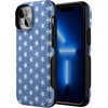 image:imageCasely iPhone 13 Mini Case  Clear Skies  Clear Shimmer  Compatible with MagSafe  Classic Ultra Slim DesignCoastal Blues  Denim Stars
