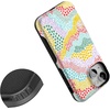 image:imageCasely iPhone 13 Mini Case  Clear Skies  Clear Shimmer  Compatible with MagSafe  Classic Ultra Slim DesignColor Me Happy  Pattern Colorblock