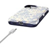image:imageCasely iPhone 13 Mini Case  Clear Skies  Clear Shimmer  Compatible with MagSafe  Classic Ultra Slim DesignCupids Canvas  Periwinkle Floral