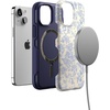 image:imageCasely iPhone 13 Mini Case  Clear Skies  Clear Shimmer  Compatible with MagSafe  Classic Ultra Slim DesignCupids Canvas  Periwinkle Floral
