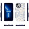 image:imageCasely iPhone 13 Mini Case  Clear Skies  Clear Shimmer  Compatible with MagSafe  Classic Ultra Slim DesignCupids Canvas  Periwinkle Floral