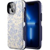 image:imageCasely iPhone 13 Mini Case  Clear Skies  Clear Shimmer  Compatible with MagSafe  Classic Ultra Slim DesignCupids Canvas  Periwinkle Floral