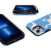 image:imageCasely iPhone 13 Mini Case  Clear Skies  Clear Shimmer  Compatible with MagSafe  Classic Ultra Slim DesignCurrent MOOd  Light Blue Cow Print