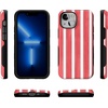 image:imageCasely iPhone 13 Mini Case  Clear Skies  Clear Shimmer  Compatible with MagSafe  Classic Ultra Slim DesignEast Coast Summer  Red Stripes