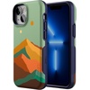 image:imageCasely iPhone 13 Mini Case  Clear Skies  Clear Shimmer  Compatible with MagSafe  Classic Ultra Slim DesignEndless Peaks  Colorblock Mountain