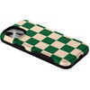 image:imageCasely iPhone 13 Mini Case  Clear Skies  Clear Shimmer  Compatible with MagSafe  Classic Ultra Slim DesignFit Check  Green Checkerboard