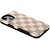 image:imageCasely iPhone 13 Mini Case  Clear Skies  Clear Shimmer  Compatible with MagSafe  Classic Ultra Slim DesignFit Check  Neutral Checkerboard Checkered